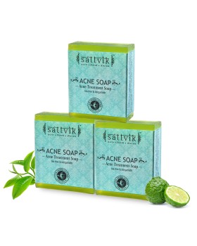 Sattvik Acne Soap(Pack of 5) Sattvik Acne Soap(Pack of 5)
